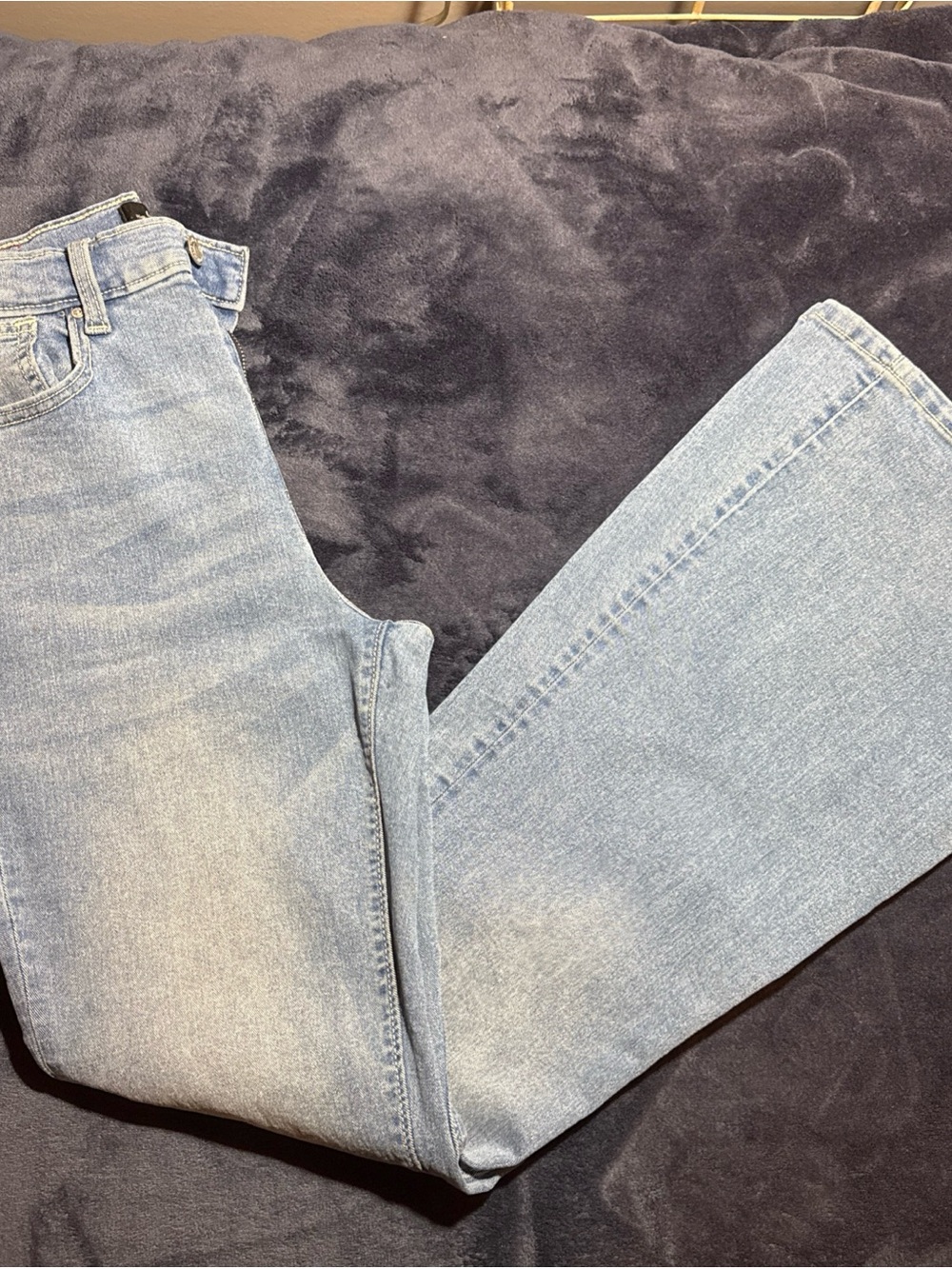 True Religion Charlie High Rise Vintage Flare Light Blue Jeans